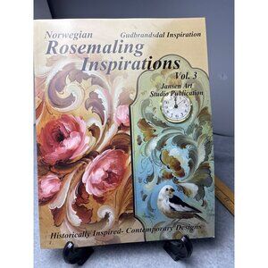 Norwegian Rosemaling Inspirations Vol. 3 Jansen Art Studio Book & CD Historicall